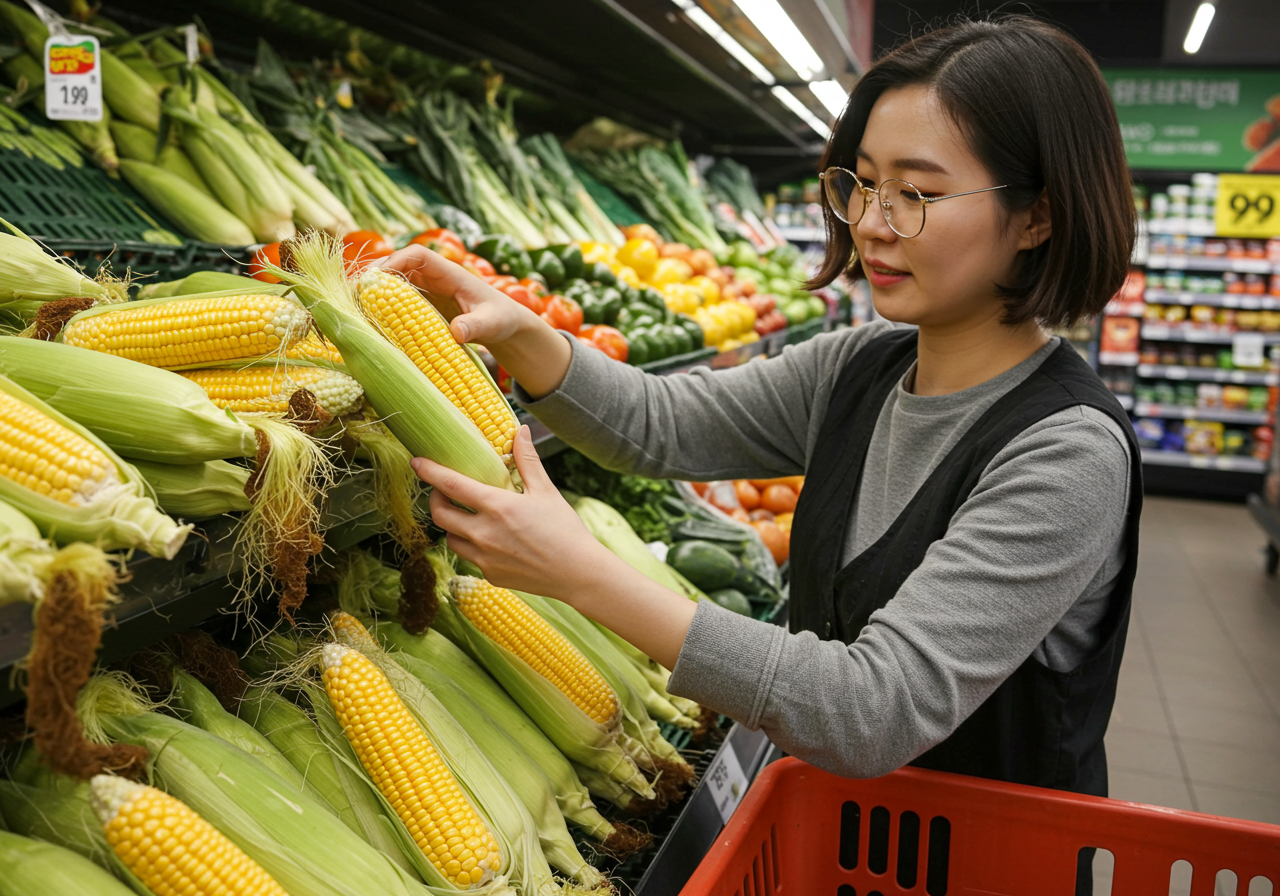 신선한 햇찰옥수수 고르는 방법