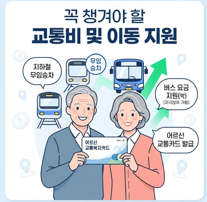 시니어 교통비 및 의료비 지원