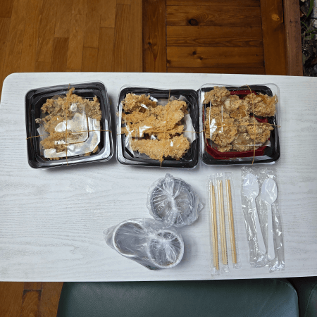 일심텐동 서경대점 포장구성