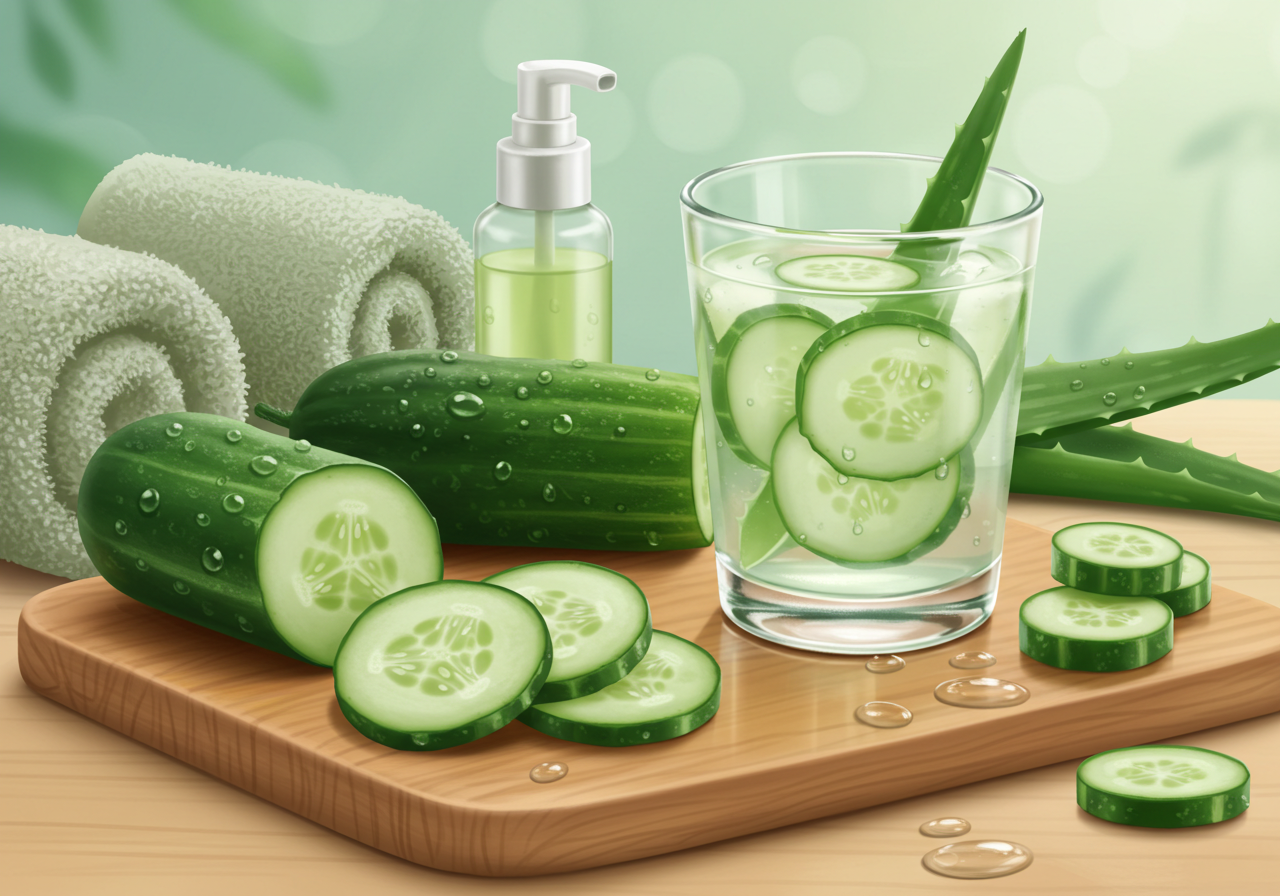 피부 진정과 수분 보충에 탁월한 오이 효능 7가지