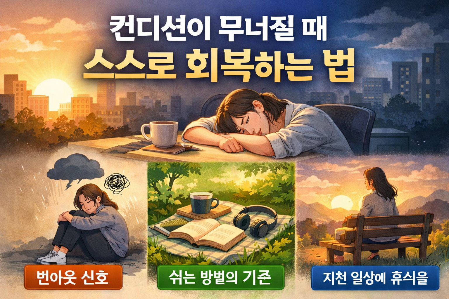 컨디션이 무너질 때 스스로 회복하는 방법