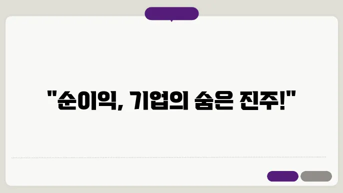 지배주주 순이익 계산 방법