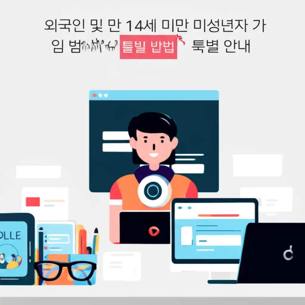 외국인 및 미성년자의 코레일 회원가입 방법을 안내하는 이미지: 여권, 주민등록증 아이콘