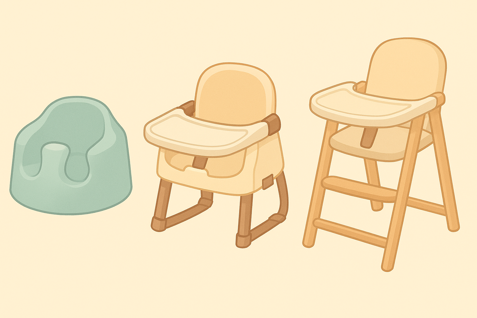 범보 의자, 부스터 의자, 하이체어