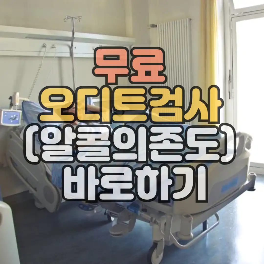 오디트검사바로진행하기