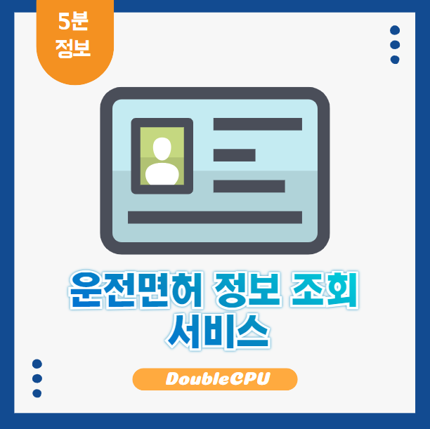 운전면허 정보 조회 서비스