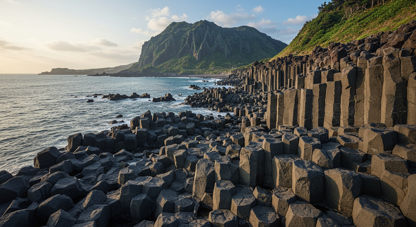 제주 남부의 주상절리대, 송악산, 용머리해안 등 자연 명소