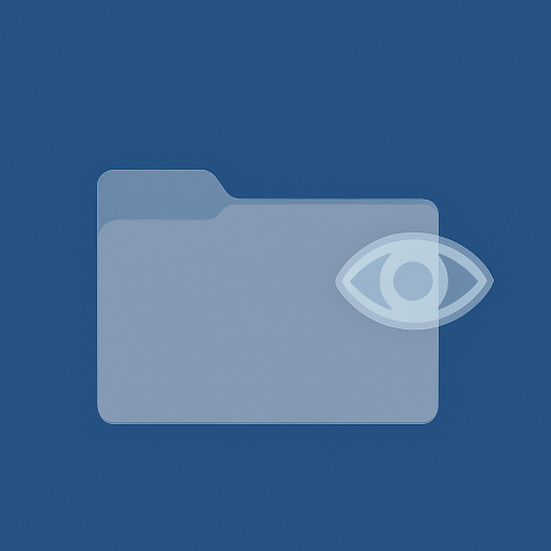 이미지 1. 숨김 폴더