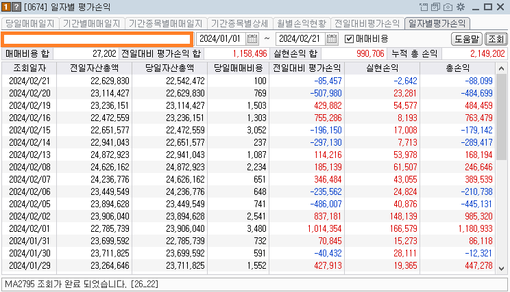 2024-02-21 주식계좌 일별 평가수익