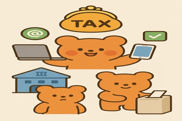 지방세 안내 일러스트