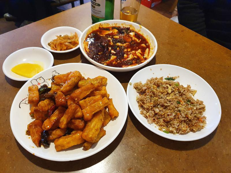 볶음밥-마파두부-깐풍가지