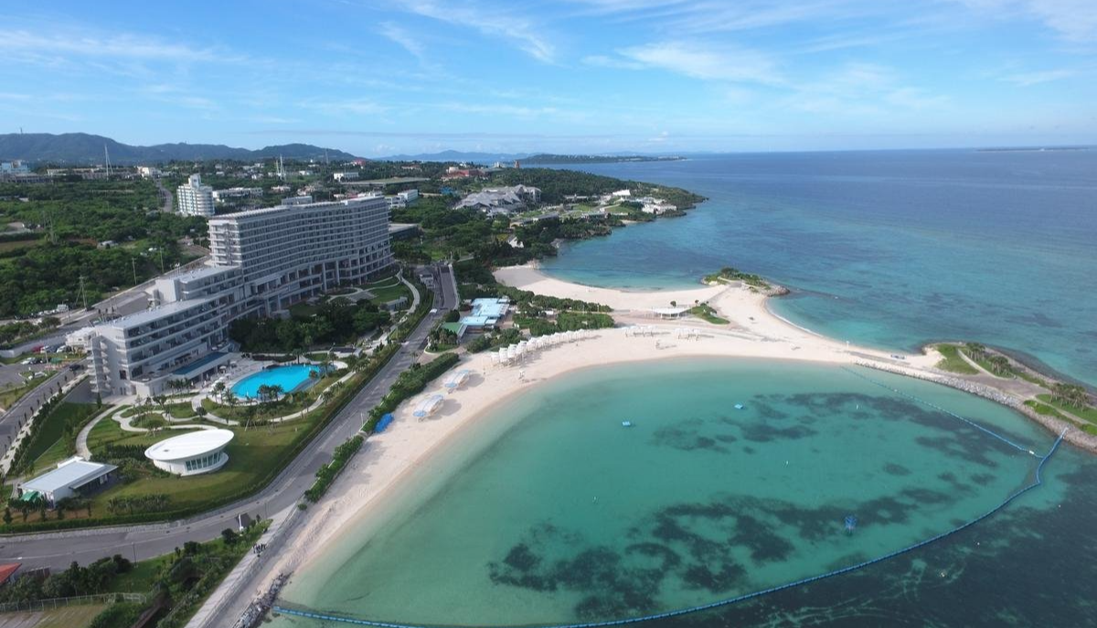 오리온 모토부 리조트 &amp; 스파 항공사진