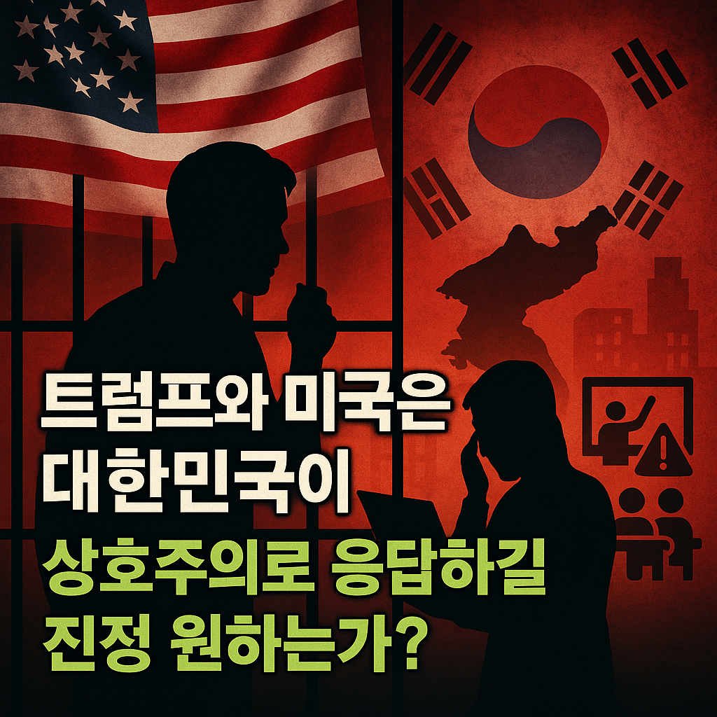 트럼프와 미국은 대한민국이 상호주의로 응답하길 진정 원하는가?