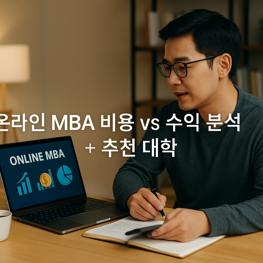 온라인 MBA 비용 vs 수익 분석 + 추천 대학 관련 이미지
