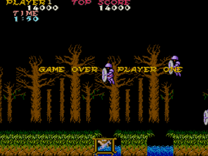 마계촌-오락실게임-종료-화면