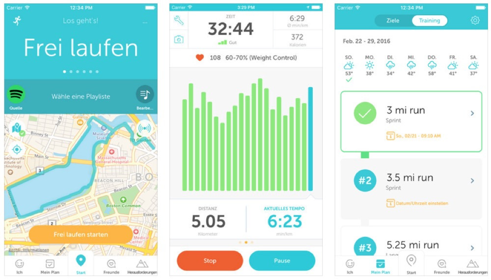 런키퍼 Runkeeper 러닝 페이스와 거리 기록 앱 소개