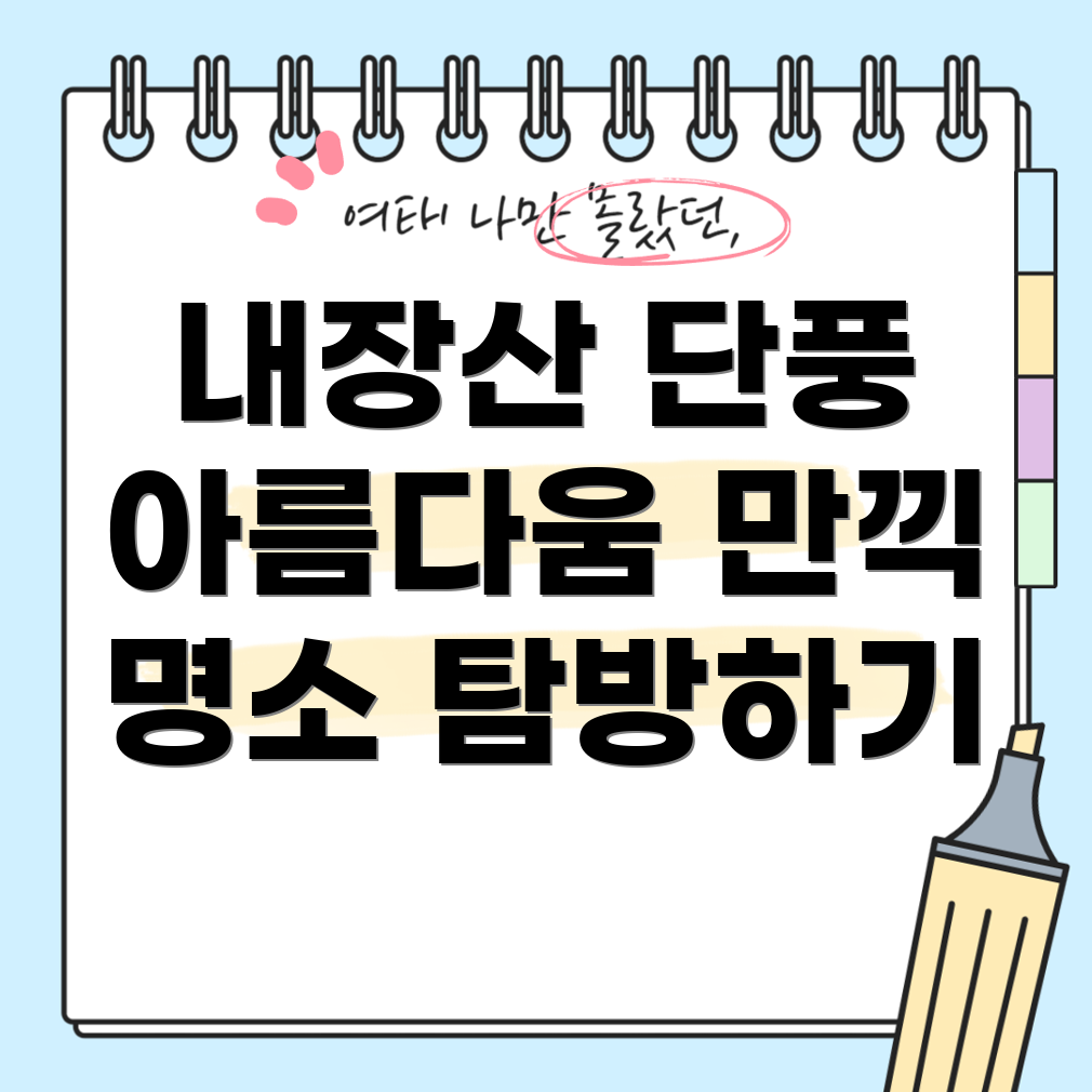 정읍 내장산 단풍