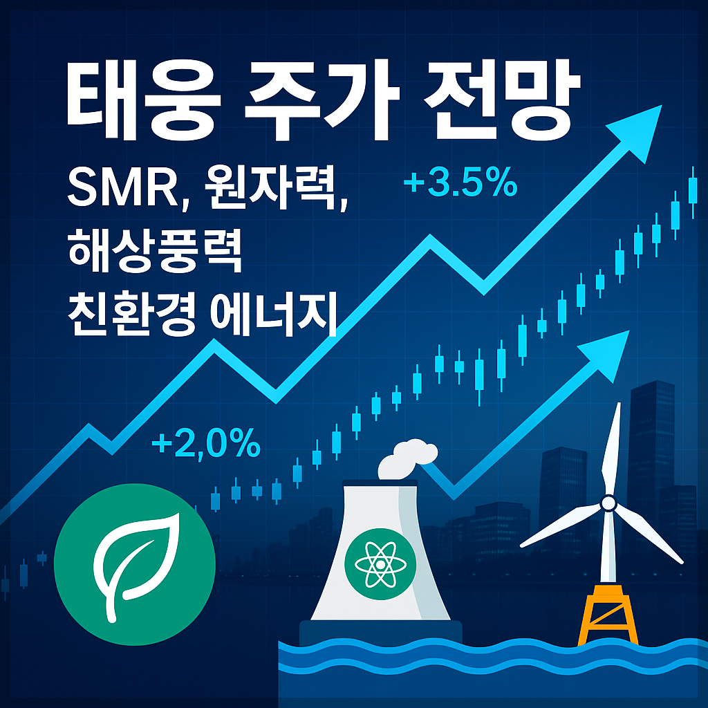 태웅 주가 전망, SMR, 원자력, 해상풍력, 친환경 에너지