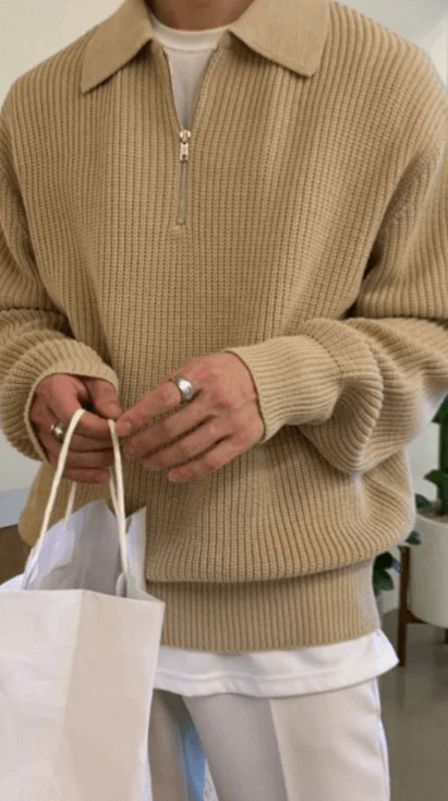 가을 남자 니트집업 코디 꿀팁 ❘ 스타일리시하게 입는 법