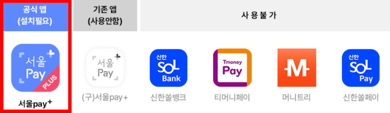 서울페이플러스 공식앱