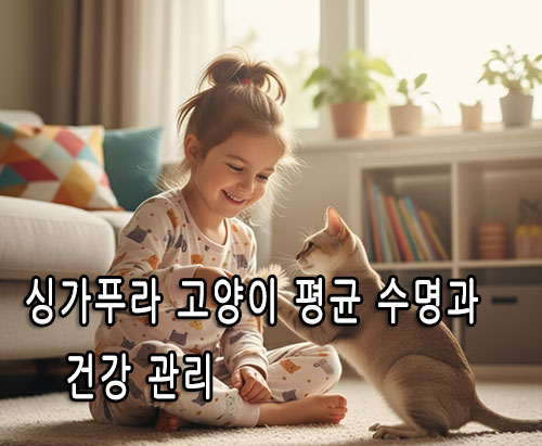 싱가푸라 고양이 평균 수명과 건강 관리