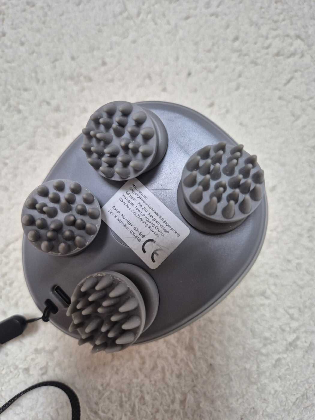 휴대용 손잡이형 충전식 두피 마사지기