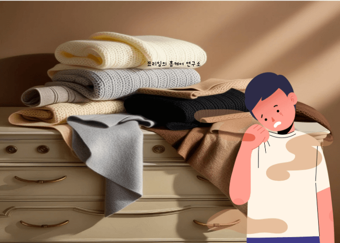 니트 냄새 사진