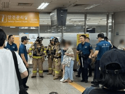 9호선 대피소동 사건 현장