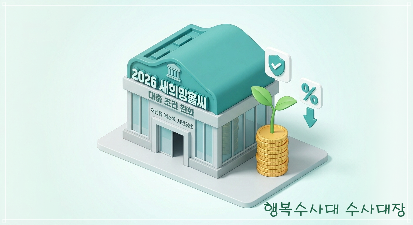 2026 새희망홀씨 대출 조건 완화