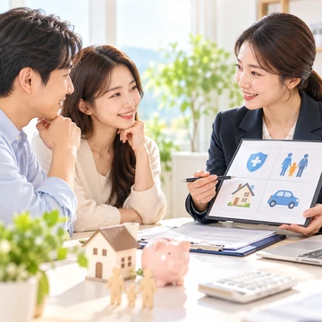 보험 가입 전 상담 내용을 확인하는 모습14