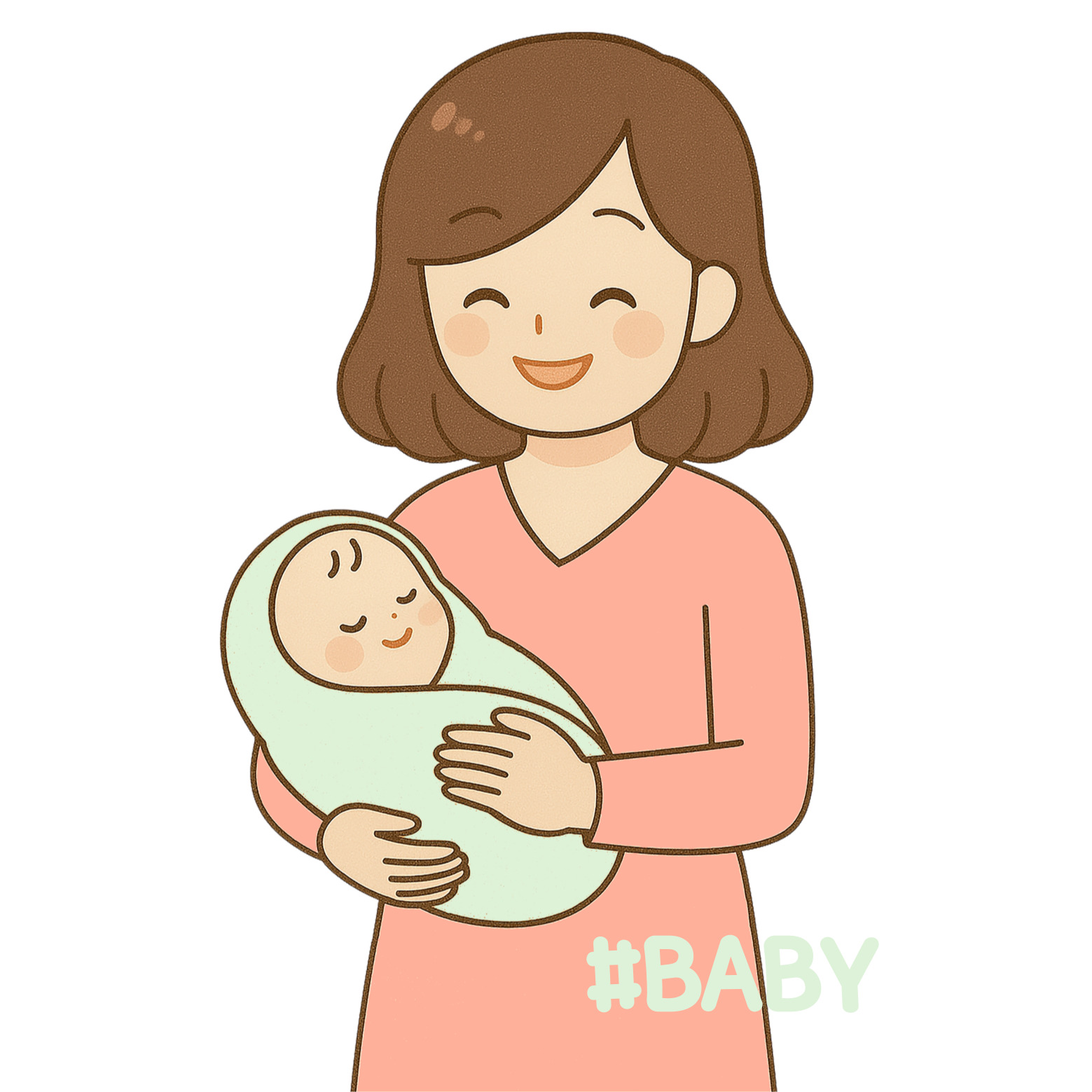 아기를 안고 있는 엄마 사진