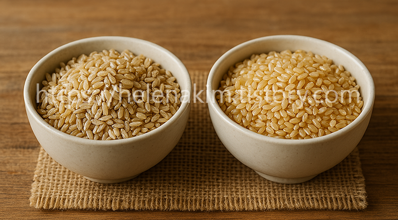 현미와 찰현미 이미지.