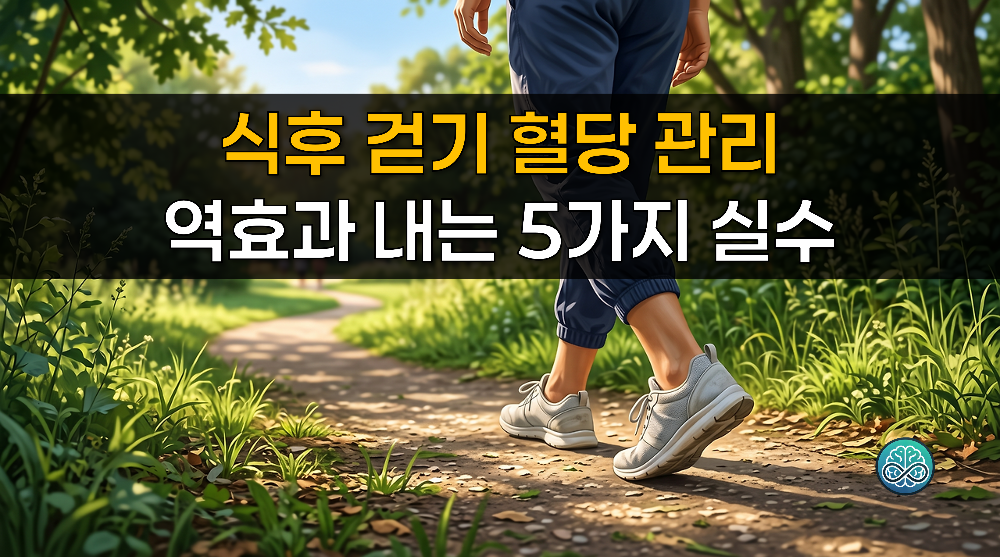 식후 걷기 혈당 관리 완벽 가이드 - 역효과 내는 5가지 실수와 올바른 운동법