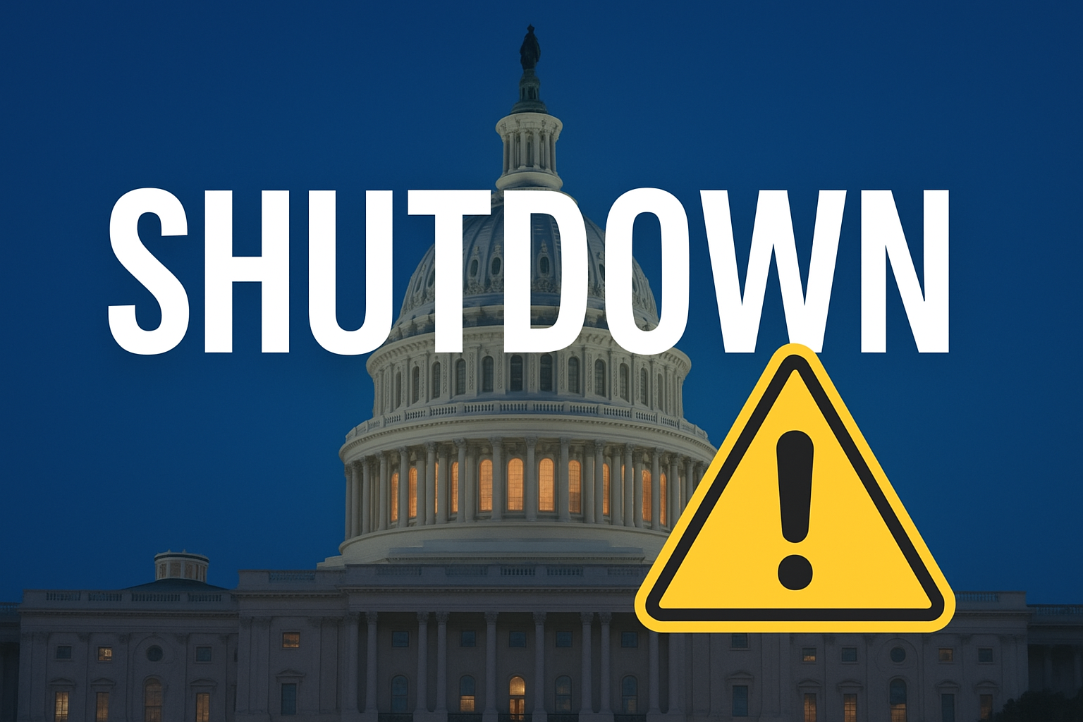 “미국 셧다운 시작! 75만 명 연방 직원 휴직·공항 마비 가시권”