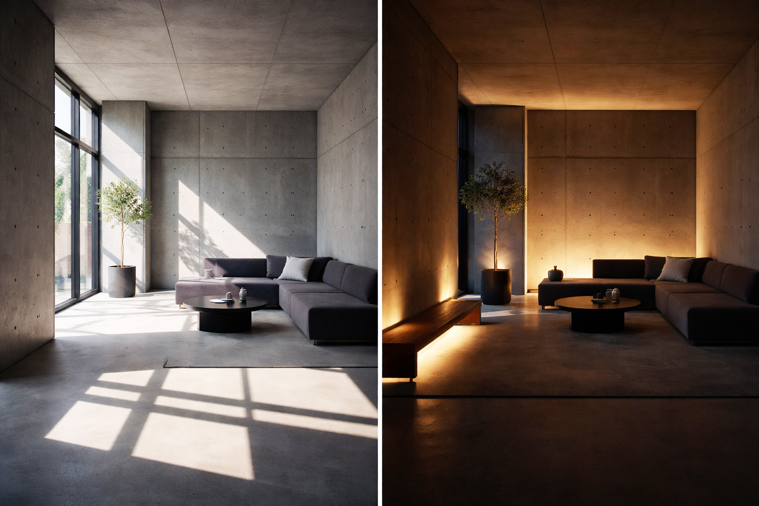 빛과 그림자가 빚어내는 인테리어 이미지