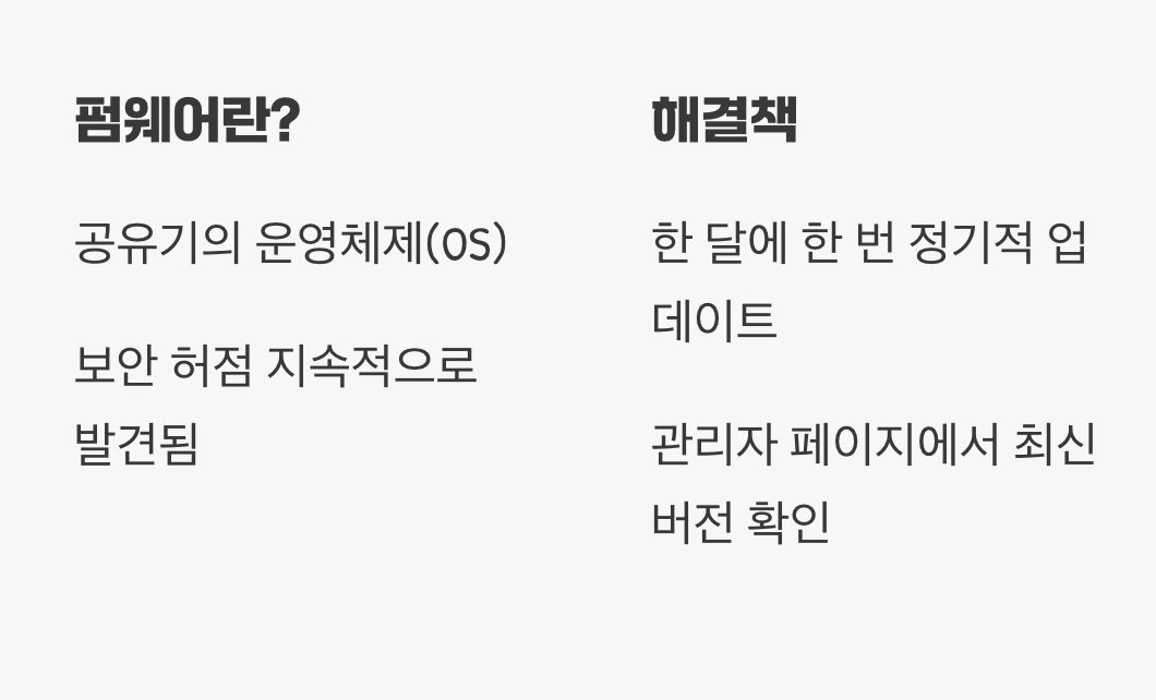 눈에 보이지 않는 위협, 펌웨어 업데이트