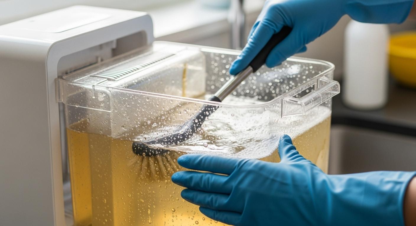 제습기 통 청소