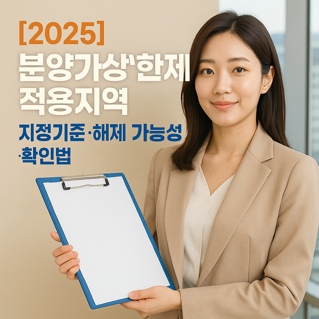 분양가상한제 적용지역 2025 ｜ 지정기준&middot;해제 가능성&middot;확인법