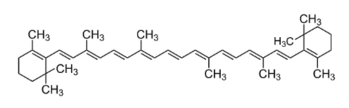 베타카로틴 화학 구조
