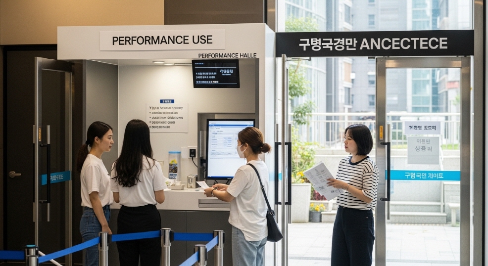 공연장 입장