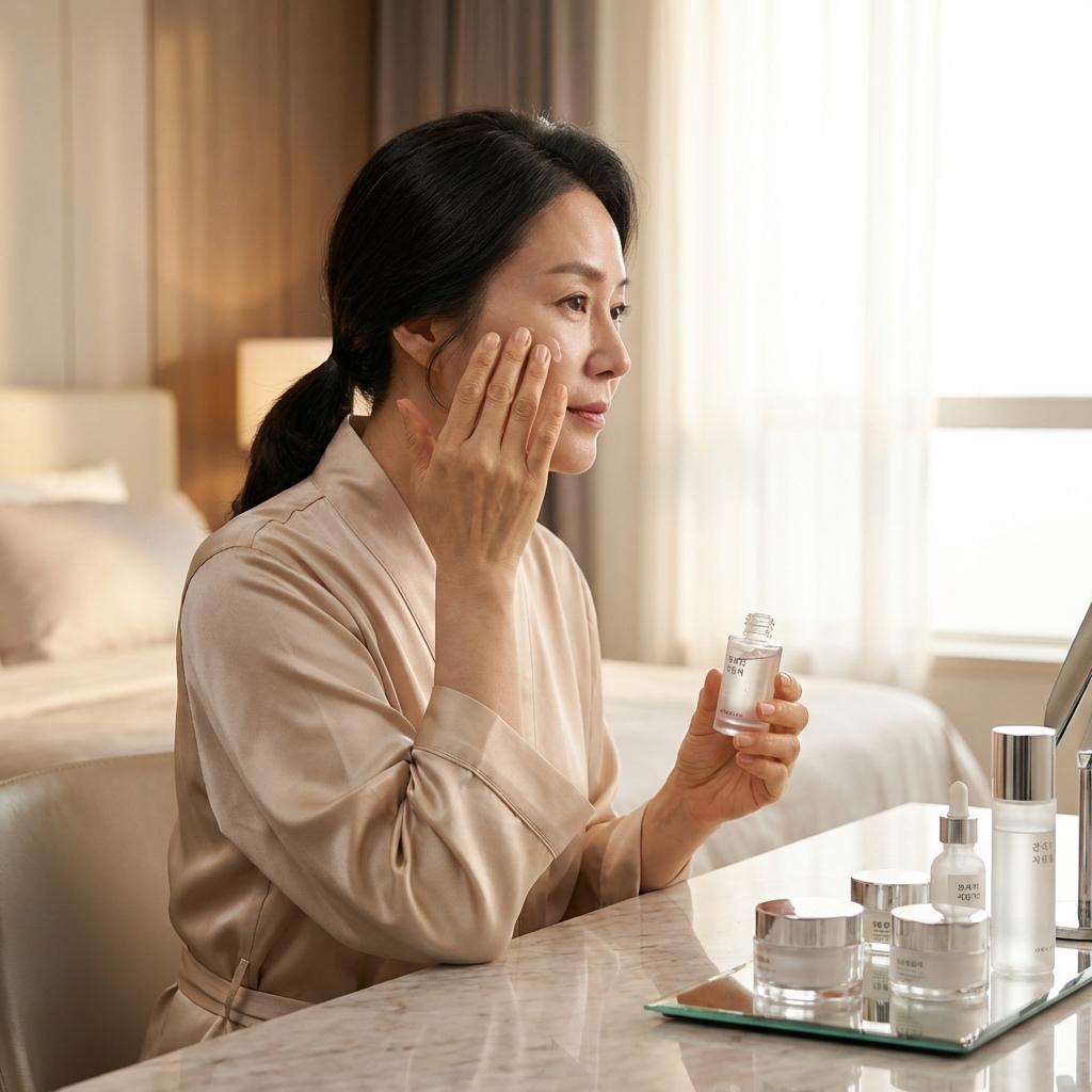 주름 부각 없는 파운데이션 전 단계 관리법