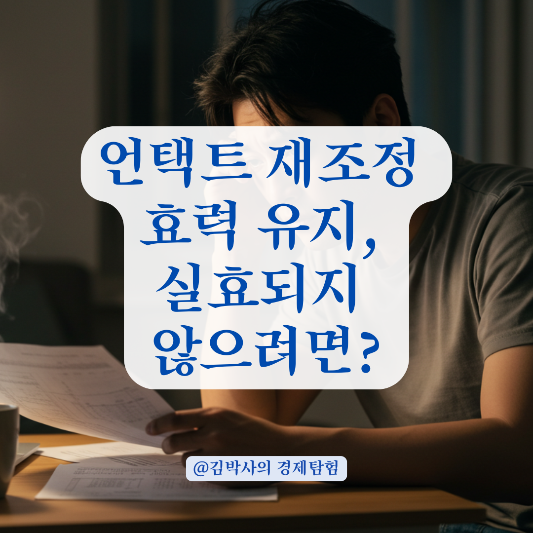 언택트 재조정 중 납부 어려울 때, 신속채무조정 효력 유지하는 방법.
