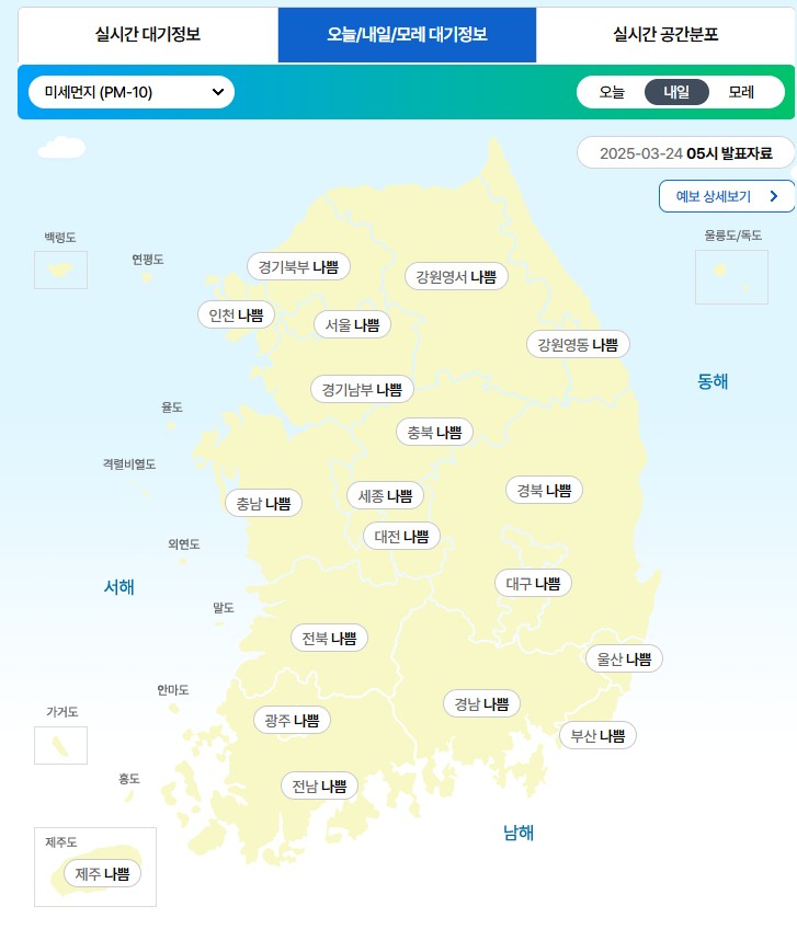 실시간 대기정보