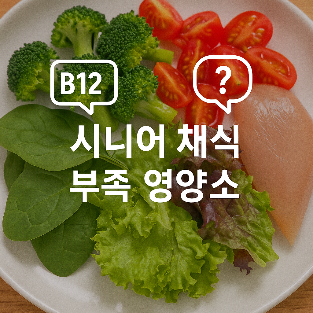 시니어 채식 식단의 함정🥦 부족해지기 쉬운 7가지 영양소와 채우는 법