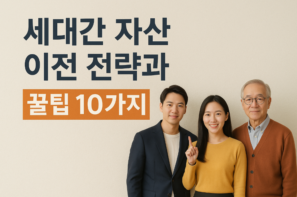 세대간 자산 이전 전략과 꿀팁 10가지