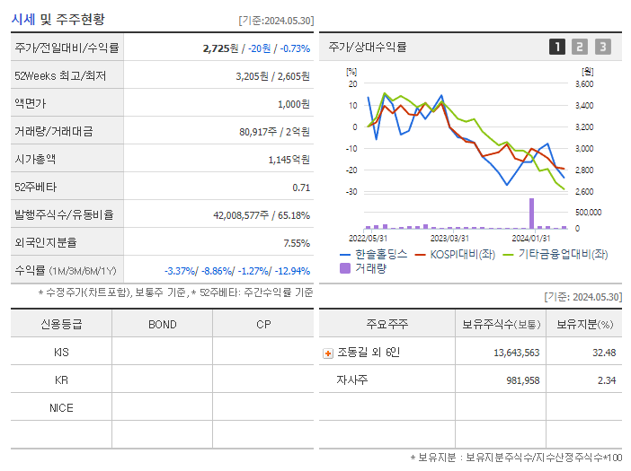 한솔홀딩스_기업개요