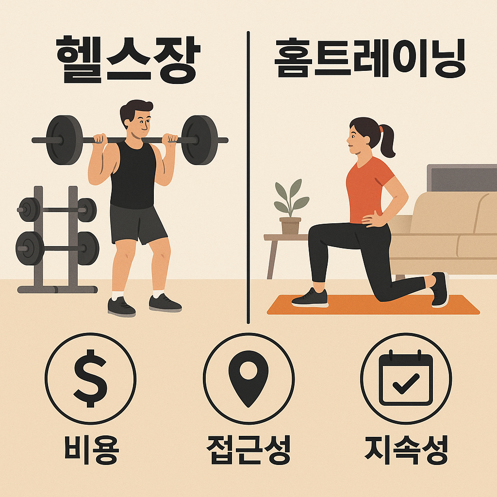 헬스장VS홈트레이닝