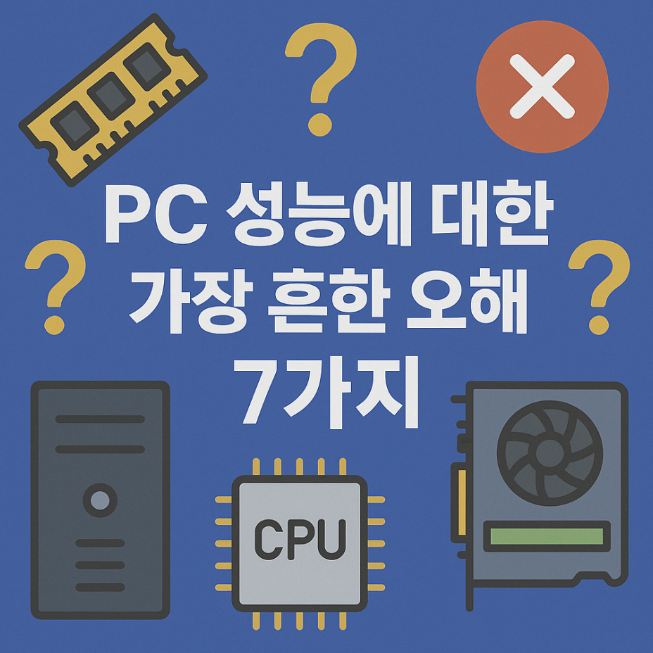 PC 성능에 대한 가장 흔한 오해 7가지