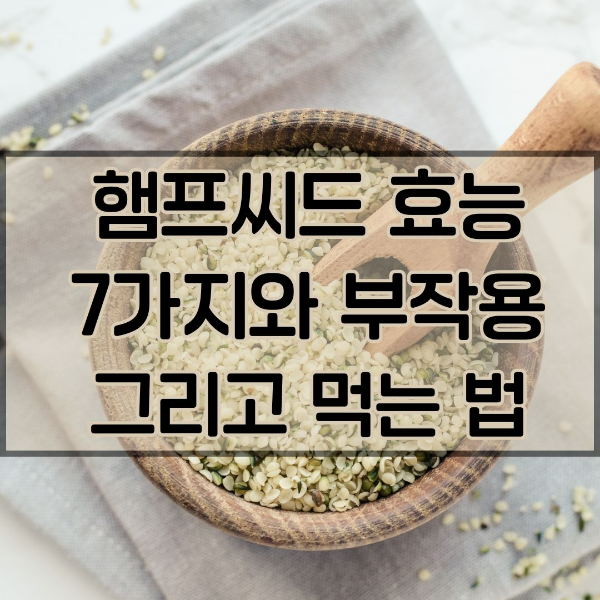 햄프씨드 효능과 부작용
