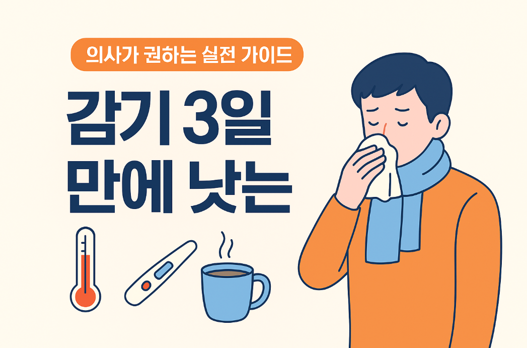 감기 3일 만에 빨리 낫는 법? 진짜로 됩니다